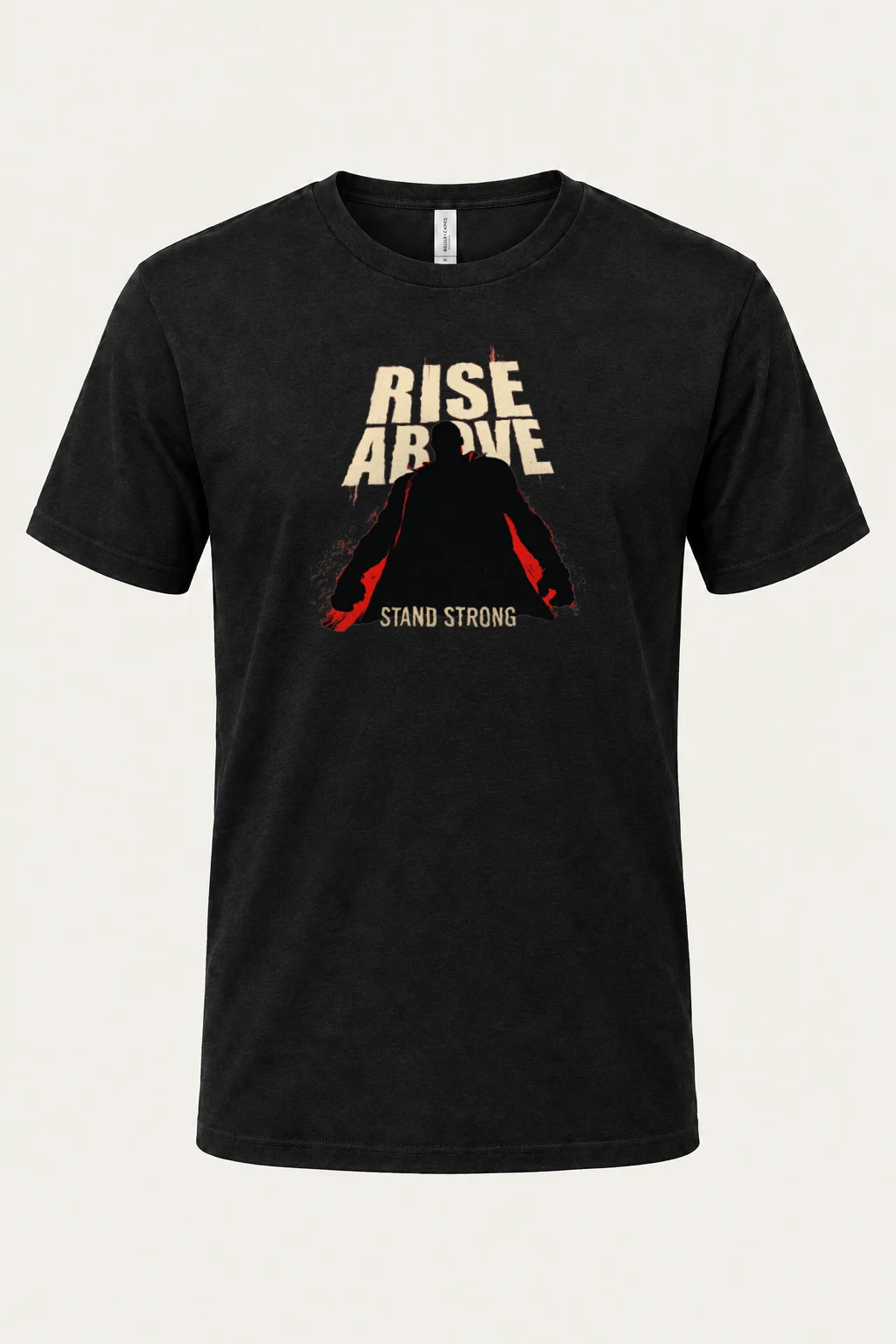 "Rise Above" Heavyweight Unisex Crewneck T-shirt | Gildan 5000