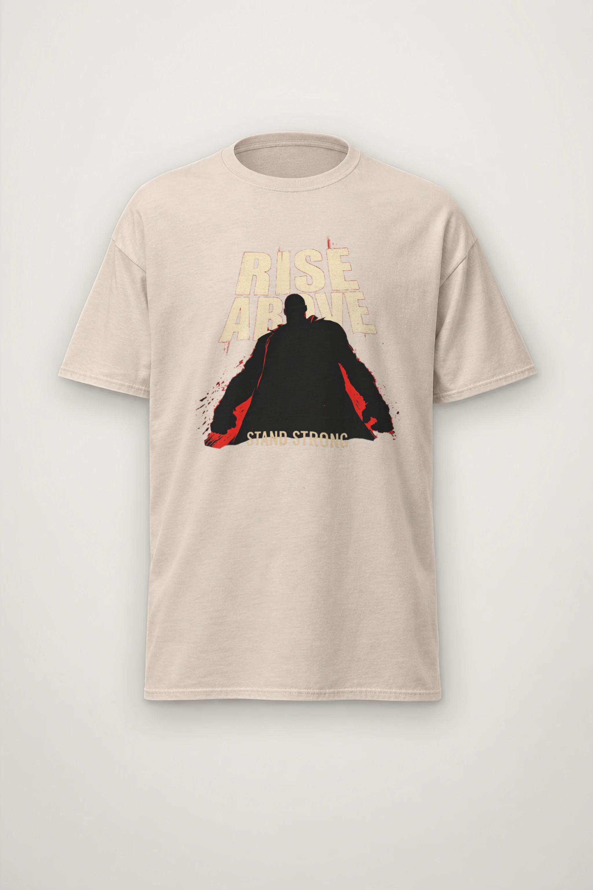 "Rise Above" Heavyweight Unisex Crewneck T-shirt