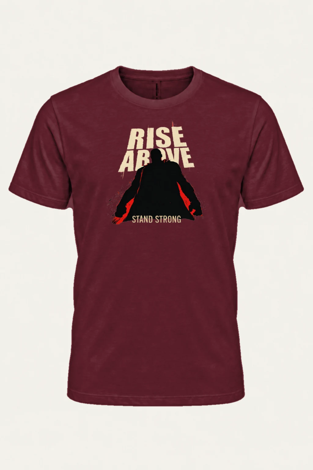 "Rise Above" Heavyweight Unisex Crewneck T-shirt | Gildan 5000