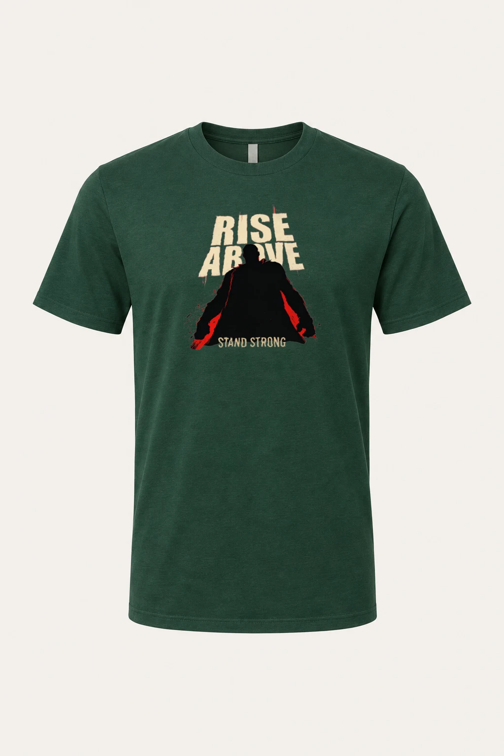 "Rise Above" Heavyweight Unisex Crewneck T-shirt | Gildan 5000