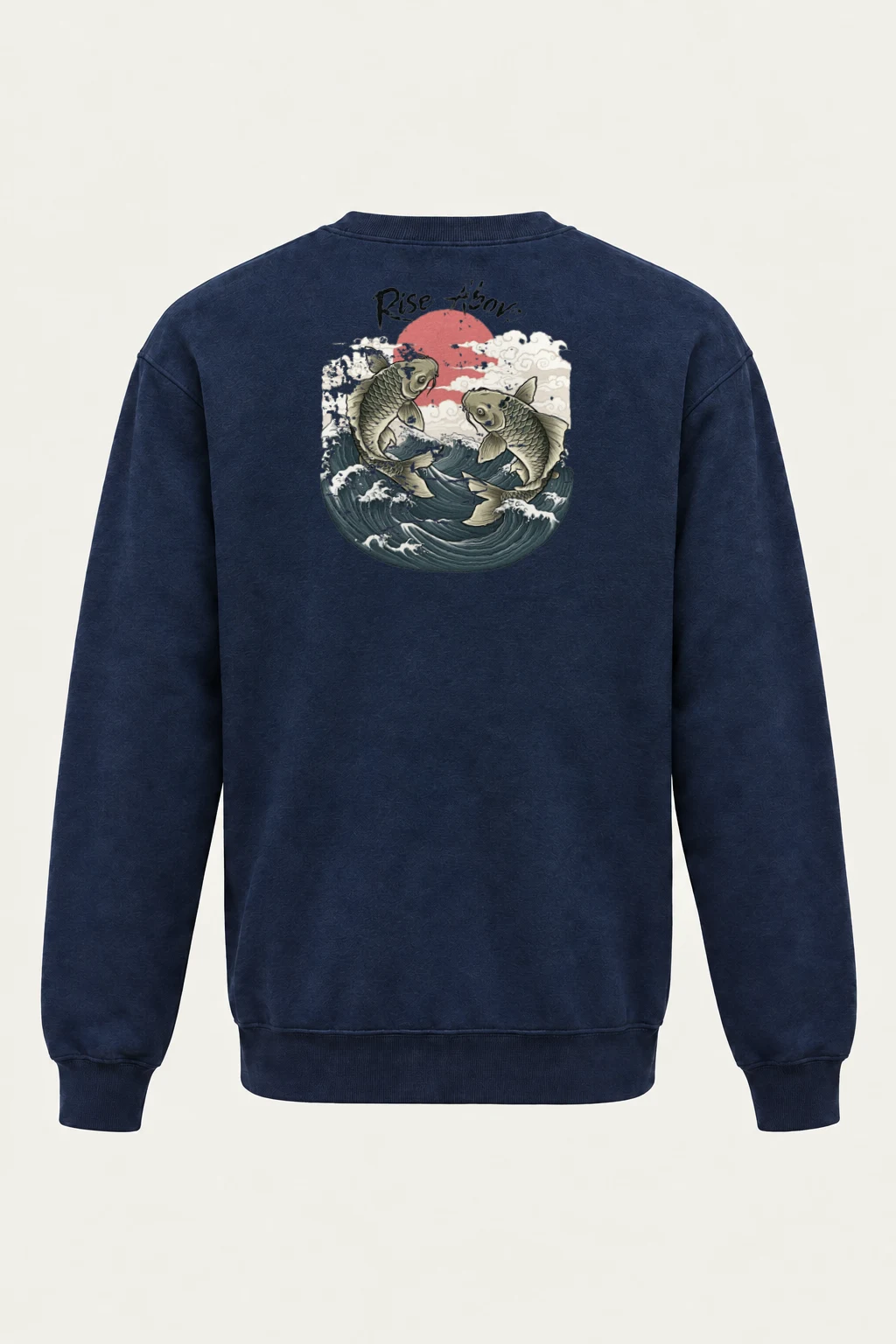 "Rise Above Koi" Heavy Blend Unisex Crewneck Sweatshirt | Gildan 18000