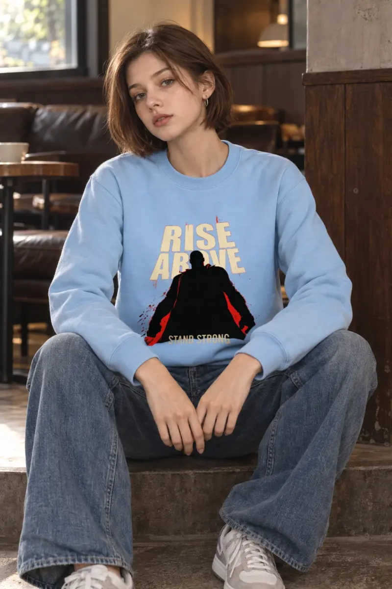 "Rise Above Stand Strong" Heavy Blend Unisex Crewneck Sweatshirt