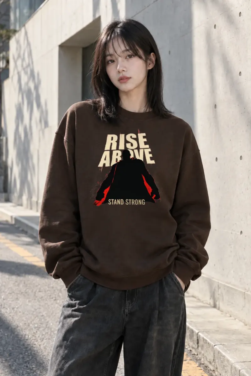 "Rise Above Stand Strong" Heavy Blend Unisex Crewneck Sweatshirt | Gildan 18000