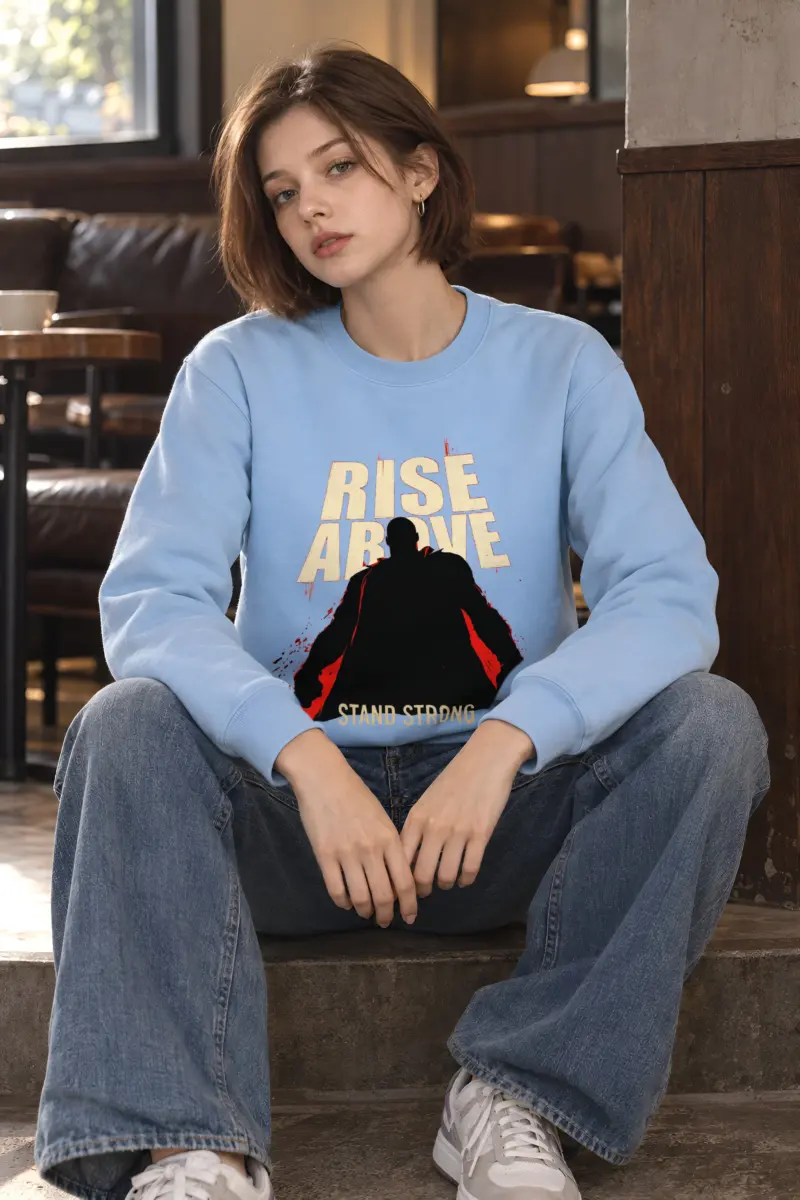 "Rise Above Stand Strong" Heavy Blend Unisex Crewneck Sweatshirt