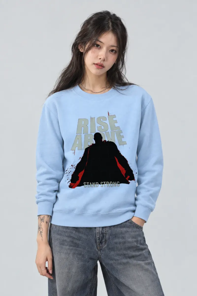 "Rise Above Stand Strong" Heavy Blend Unisex Crewneck Sweatshirt