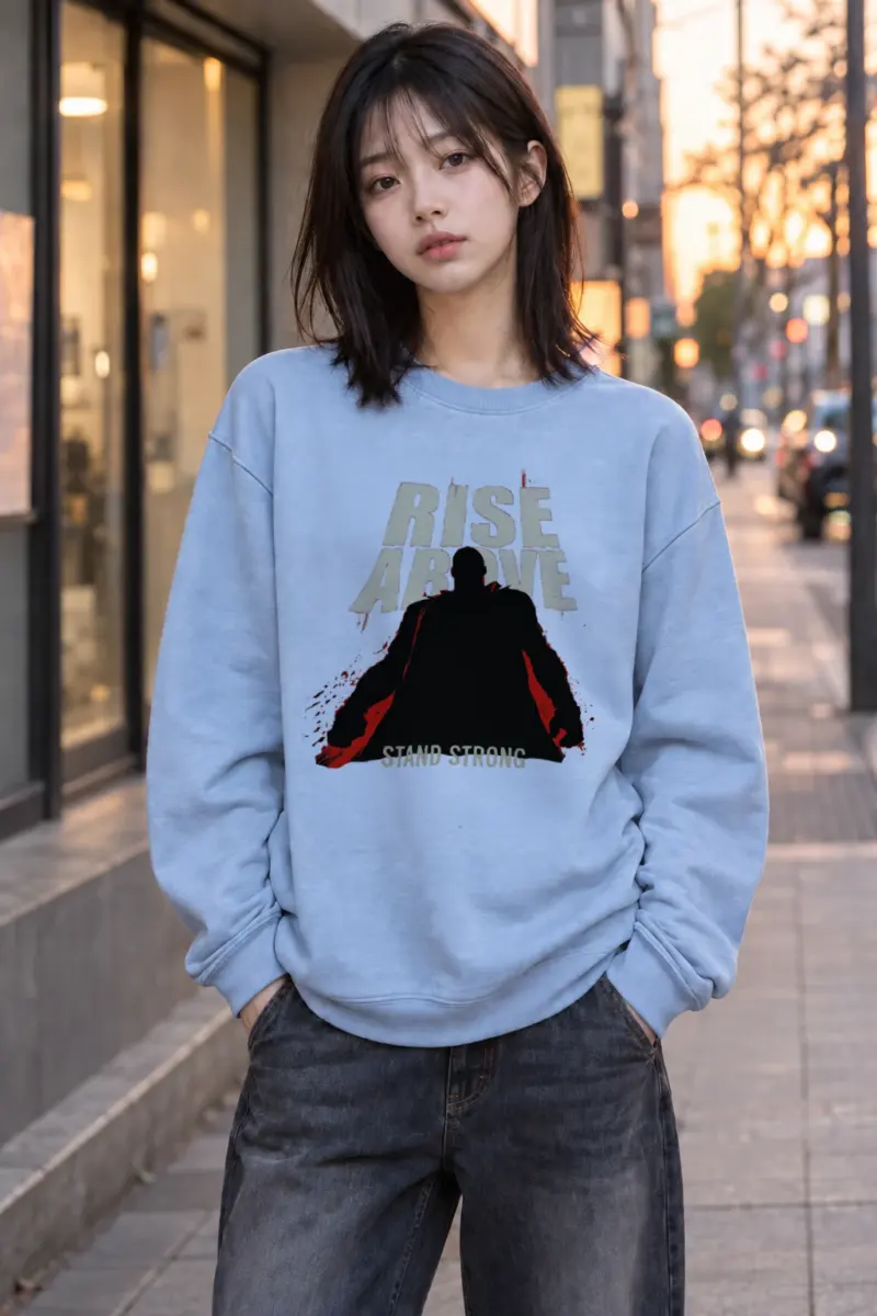 "Rise Above Stand Strong" Heavy Blend Unisex Crewneck Sweatshirt