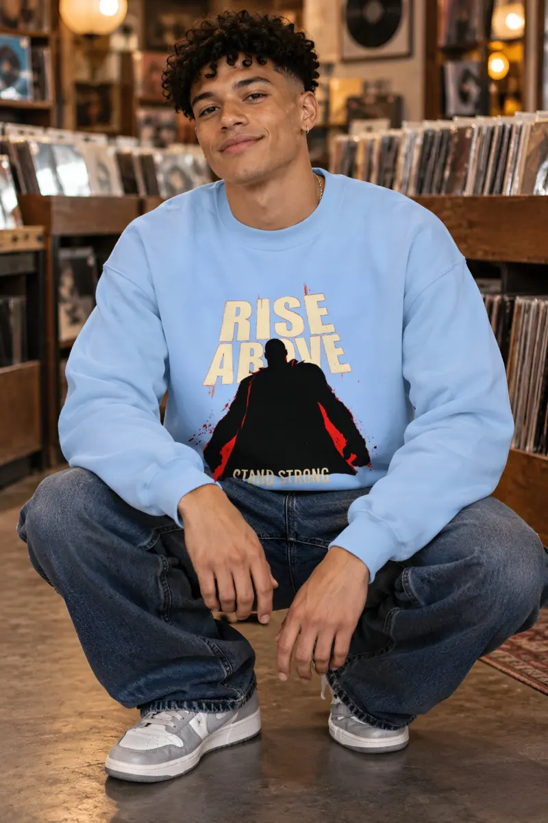 "Rise Above Stand Strong" Heavy Blend Unisex Crewneck Sweatshirt