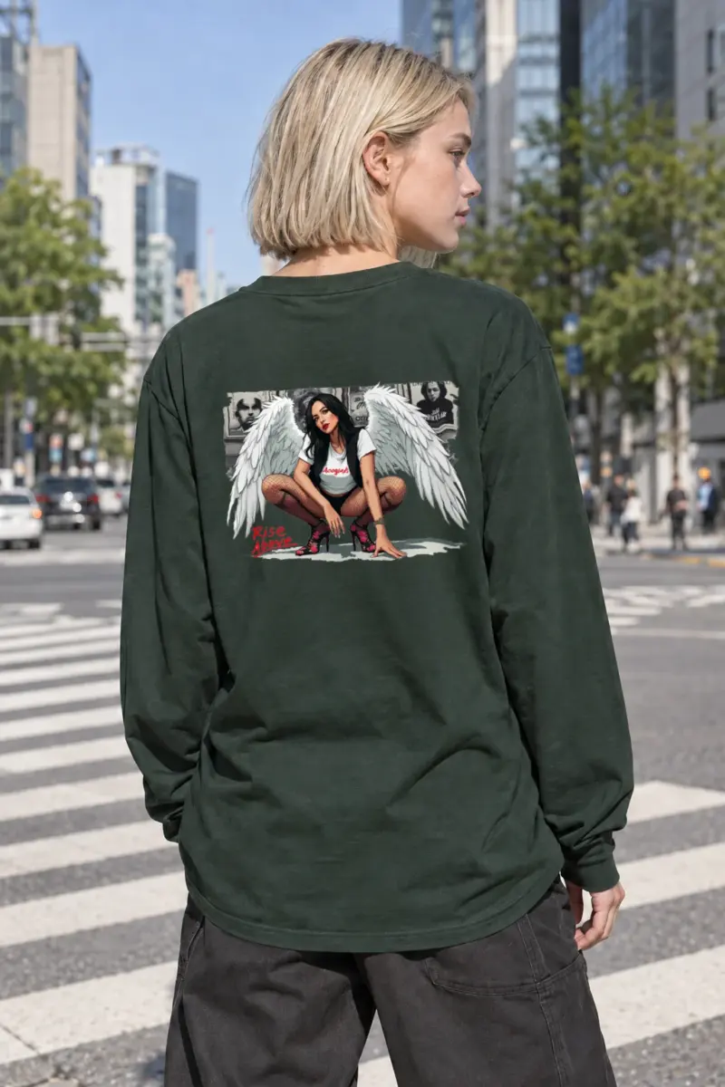 “Rise Above” Unisex Longsleeve T-shirt | Gildan 2400