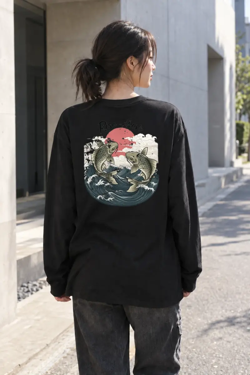 "Rise Above" Unisex Longsleeve T-shirt | Gildan 2400