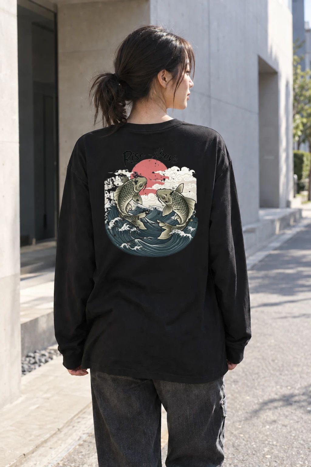 "Rise Above" Unisex Longsleeve T-shirt | Gildan 2400