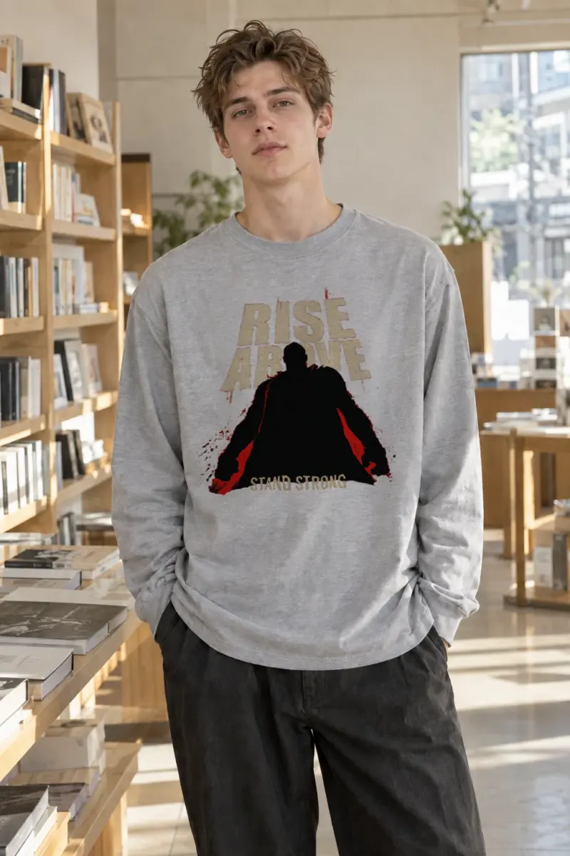 "Rise Above" Unisex Longsleeve T-shirt | Gildan 2400