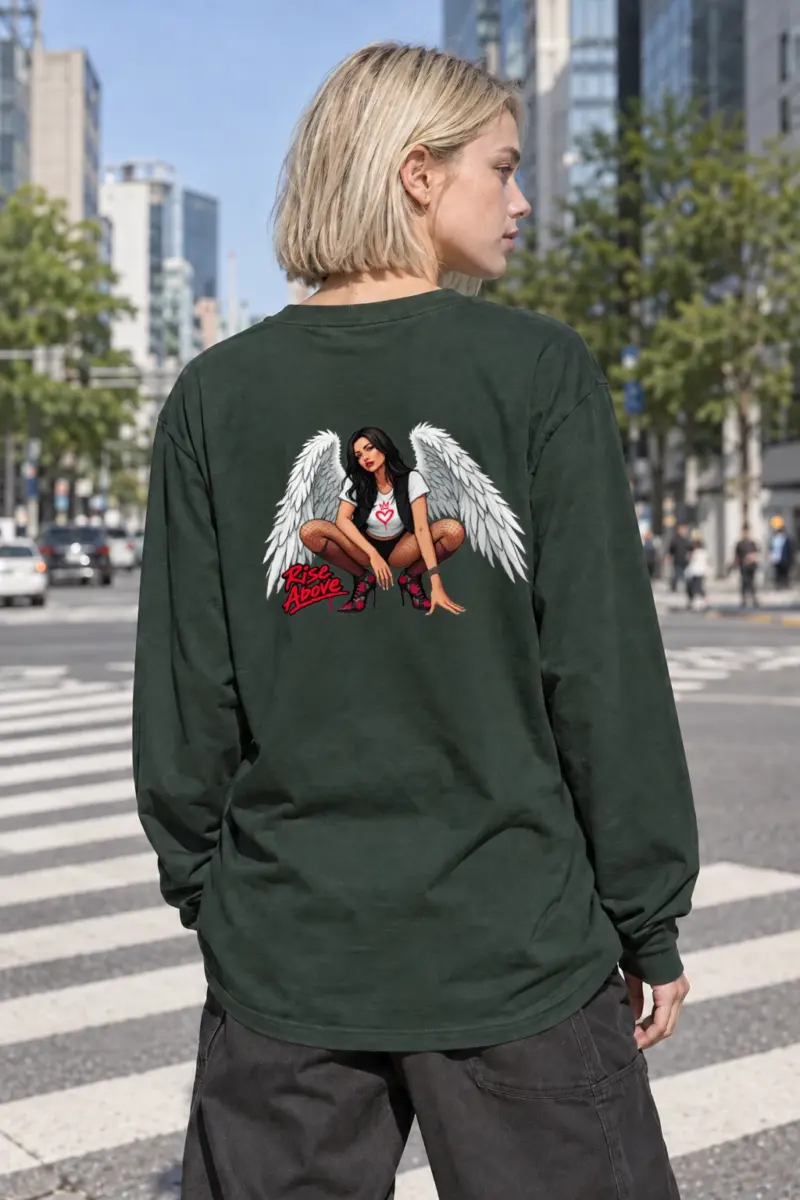 "Rise Above" Unisex Longsleeve T-shirt | Gildan 2400