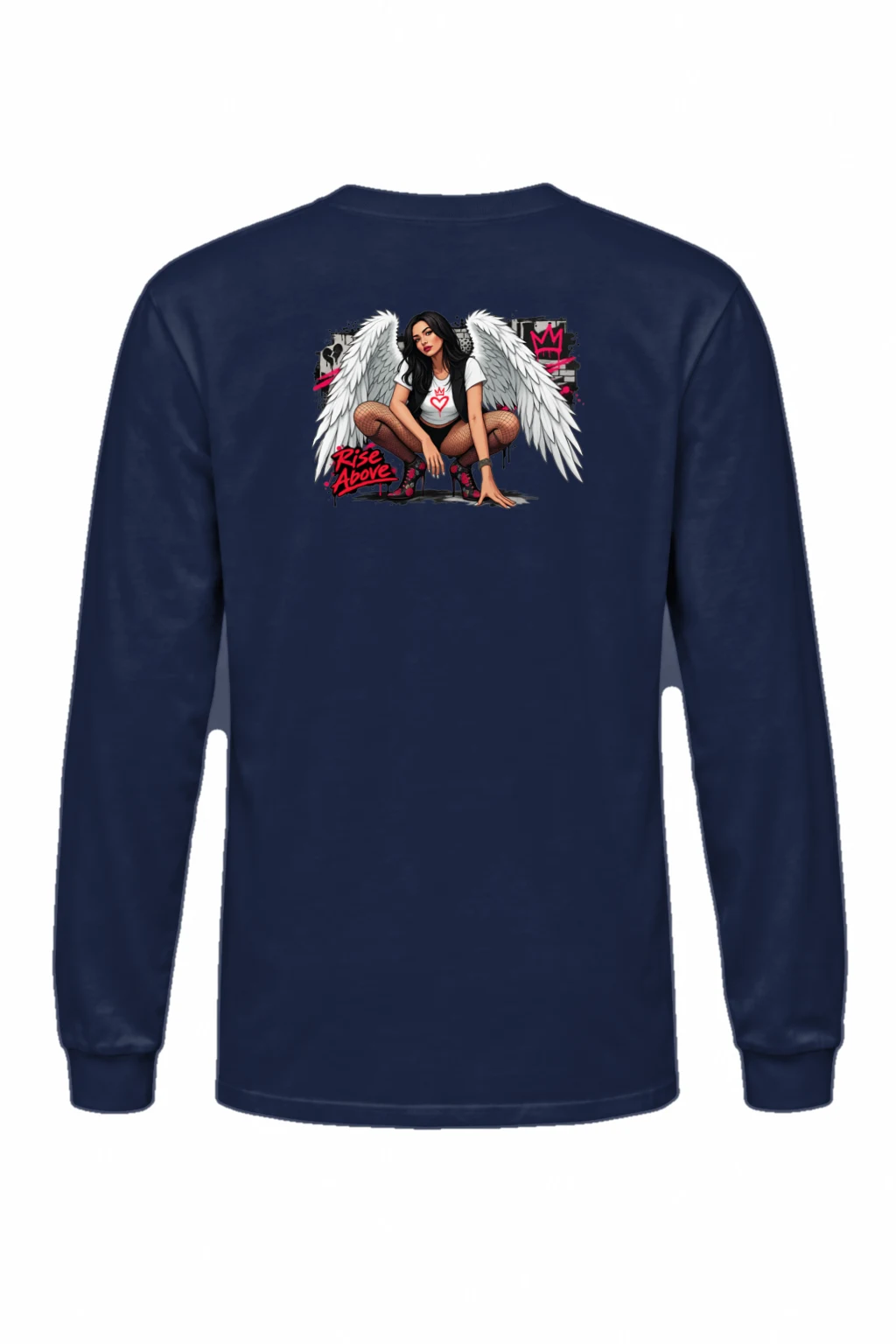 "Rise Above" Unisex Longsleeve T-shirt | Gildan 2400