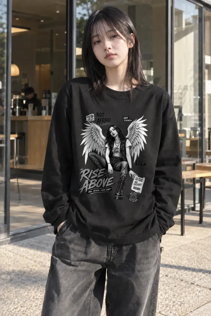 "Rise Above" Unisex Longsleeve T-shirt | Gildan 2400