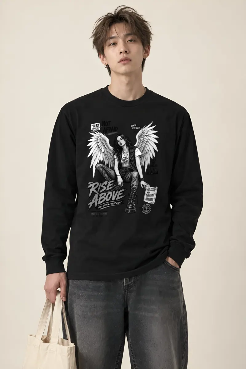 "Rise Above" Unisex Longsleeve T-shirt