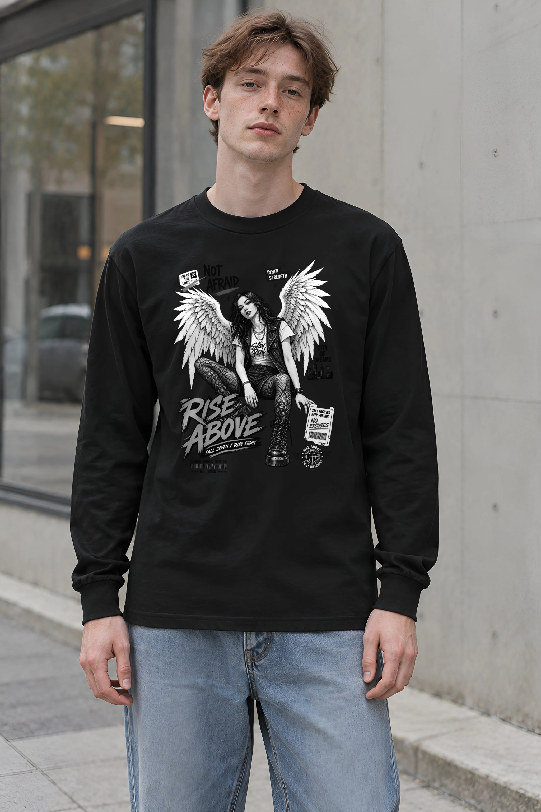 "Rise Above" Unisex Longsleeve T-shirt