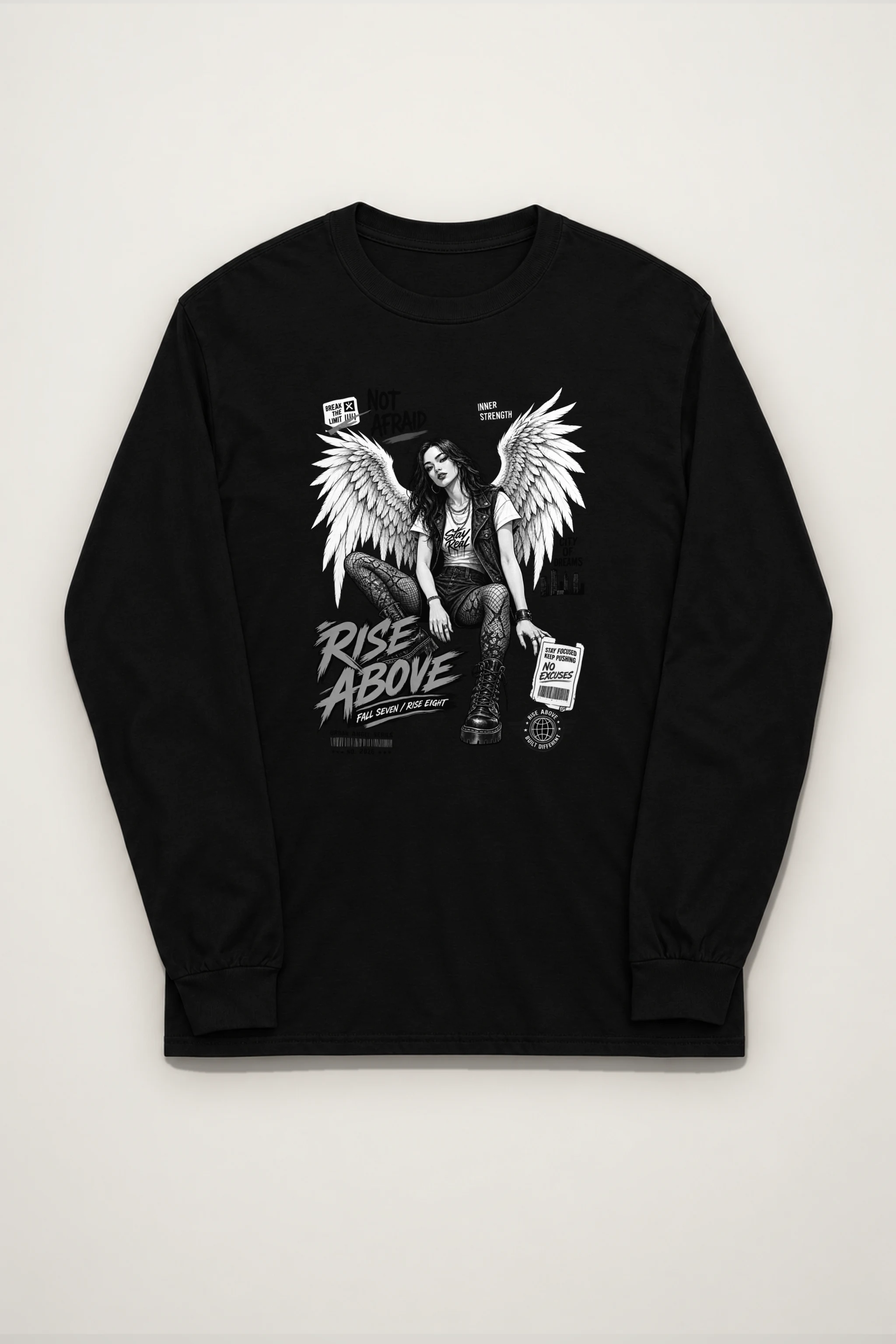 "Rise Above" Unisex Longsleeve T-shirt