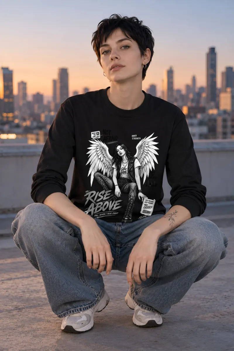 "Rise Above" Unisex Longsleeve T-shirt