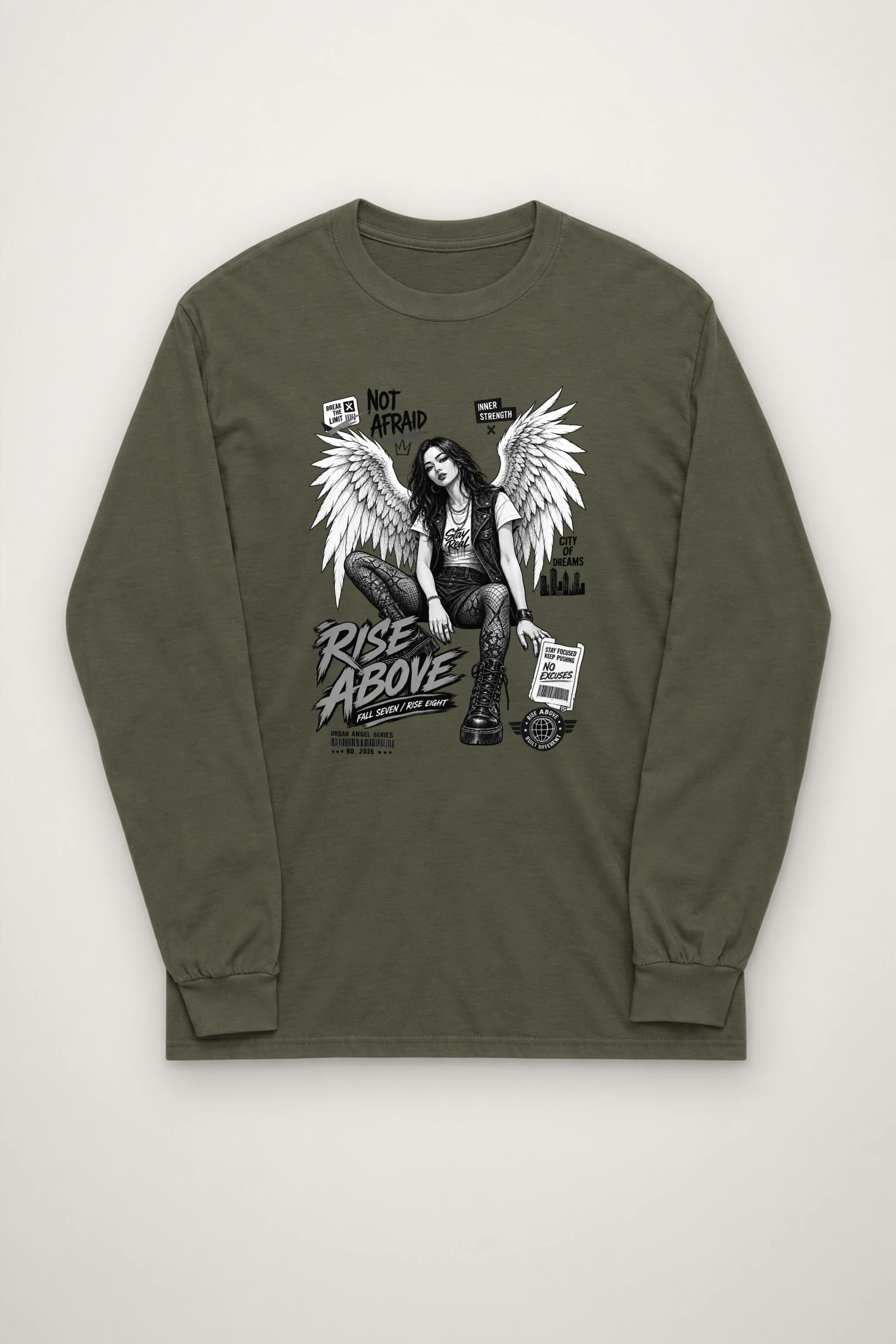 "Rise Above" Unisex Longsleeve T-shirt