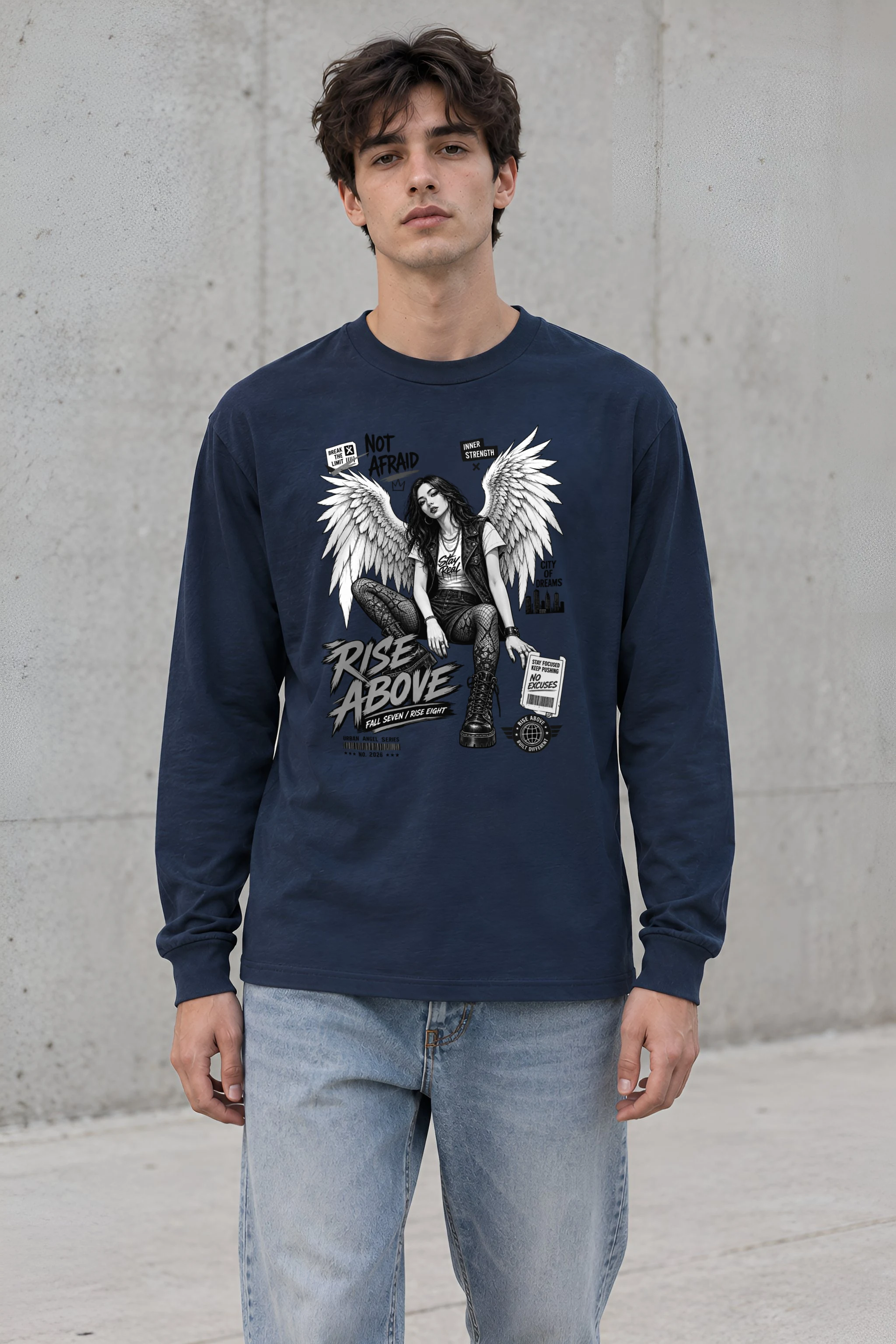 "Rise Above" Unisex Longsleeve T-shirt