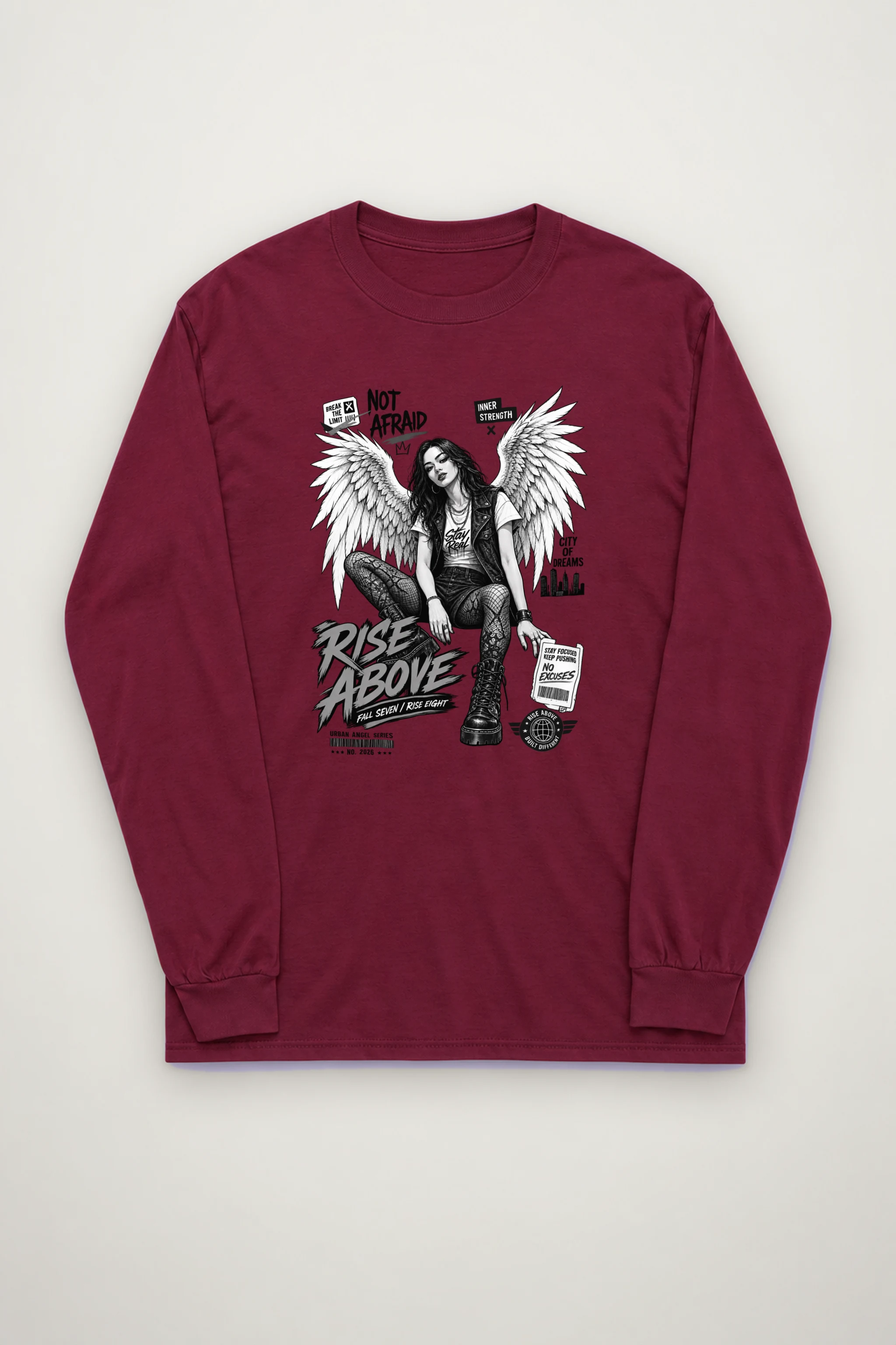 "Rise Above" Unisex Longsleeve T-shirt