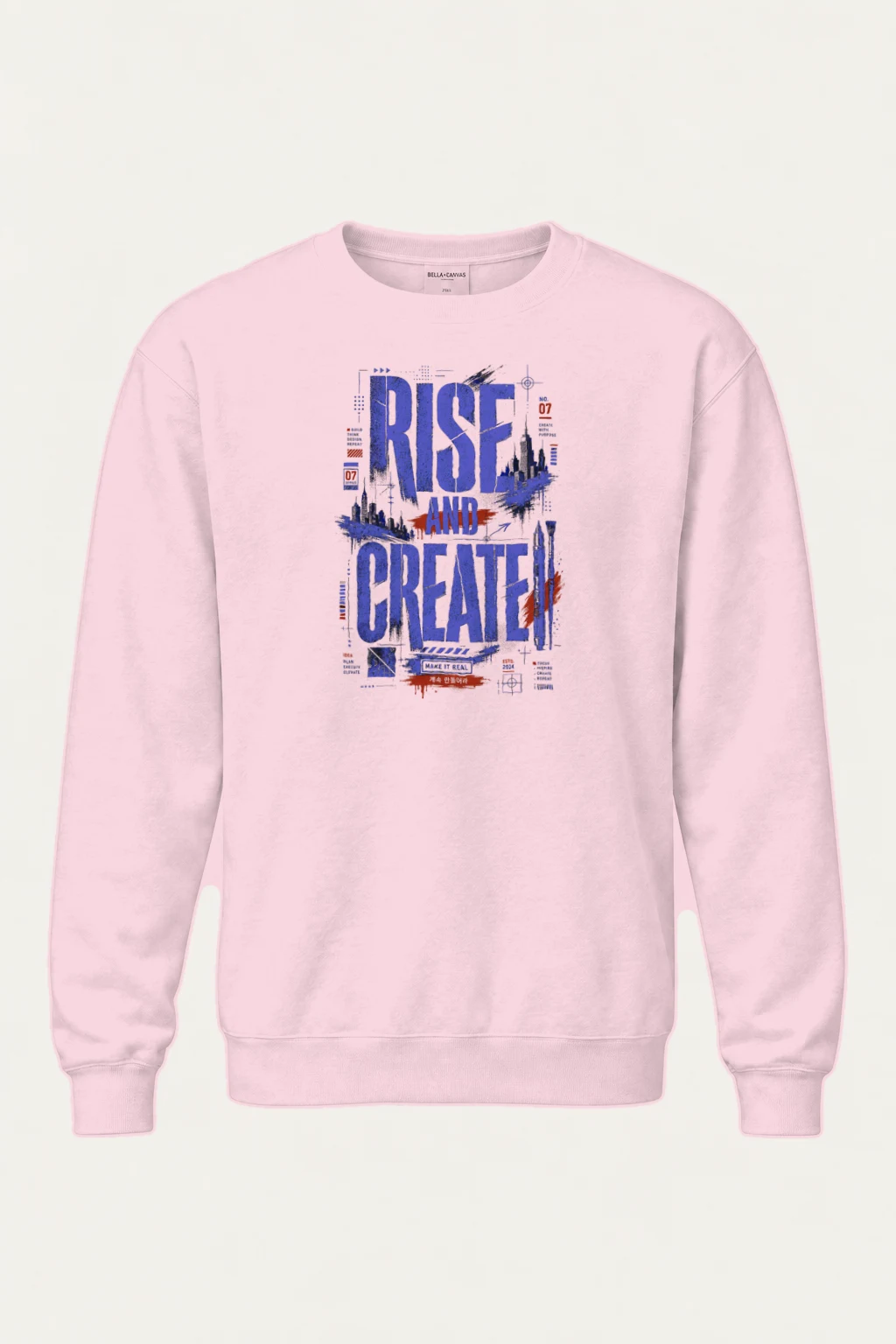 "Rise And Create" Heavy Blend Unisex Crewneck Sweatshirt | Gildan 18000