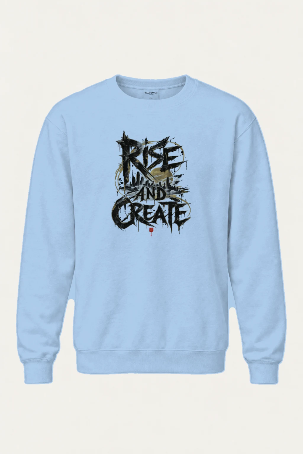 "Rise And Create" Heavy Blend Unisex Crewneck Sweatshirt | Gildan 18000