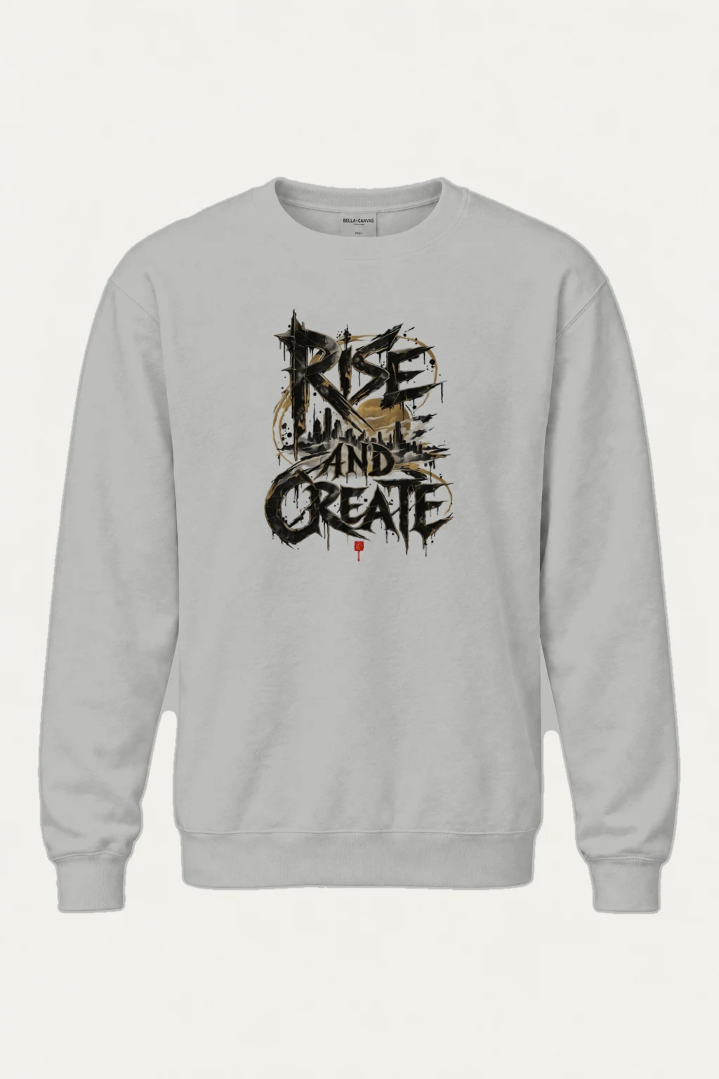 "Rise And Create" Heavy Blend Unisex Crewneck Sweatshirt | Gildan 18000