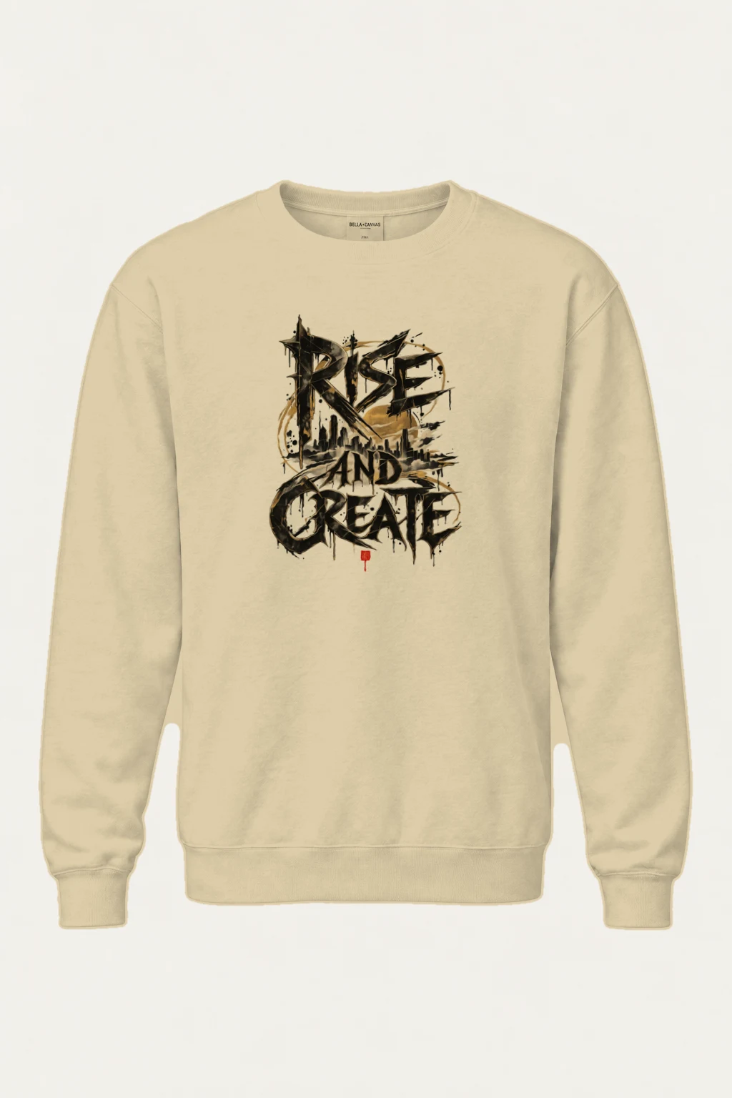 "Rise And Create" Heavy Blend Unisex Crewneck Sweatshirt | Gildan 18000