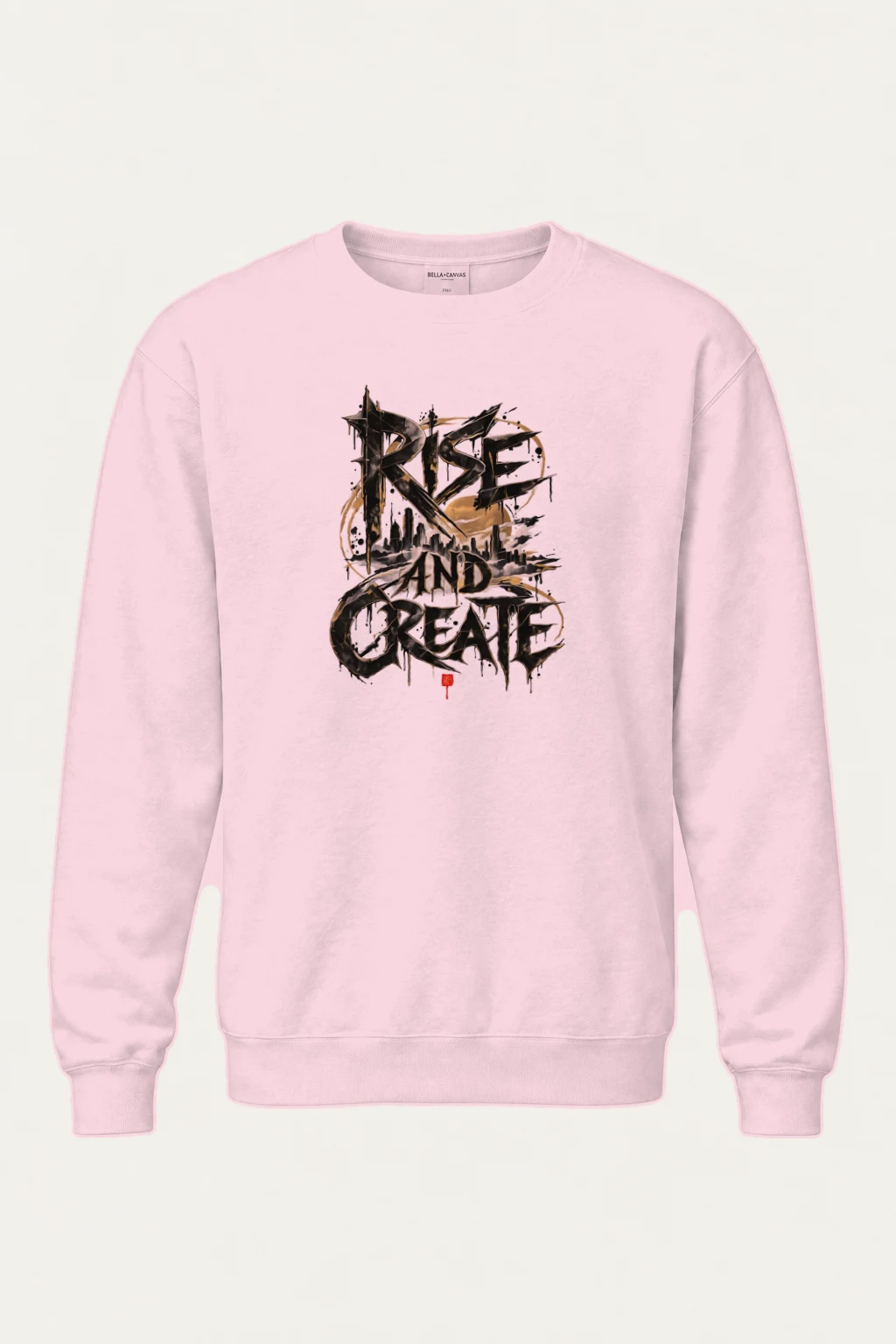"Rise And Create" Heavy Blend Unisex Crewneck Sweatshirt | Gildan 18000