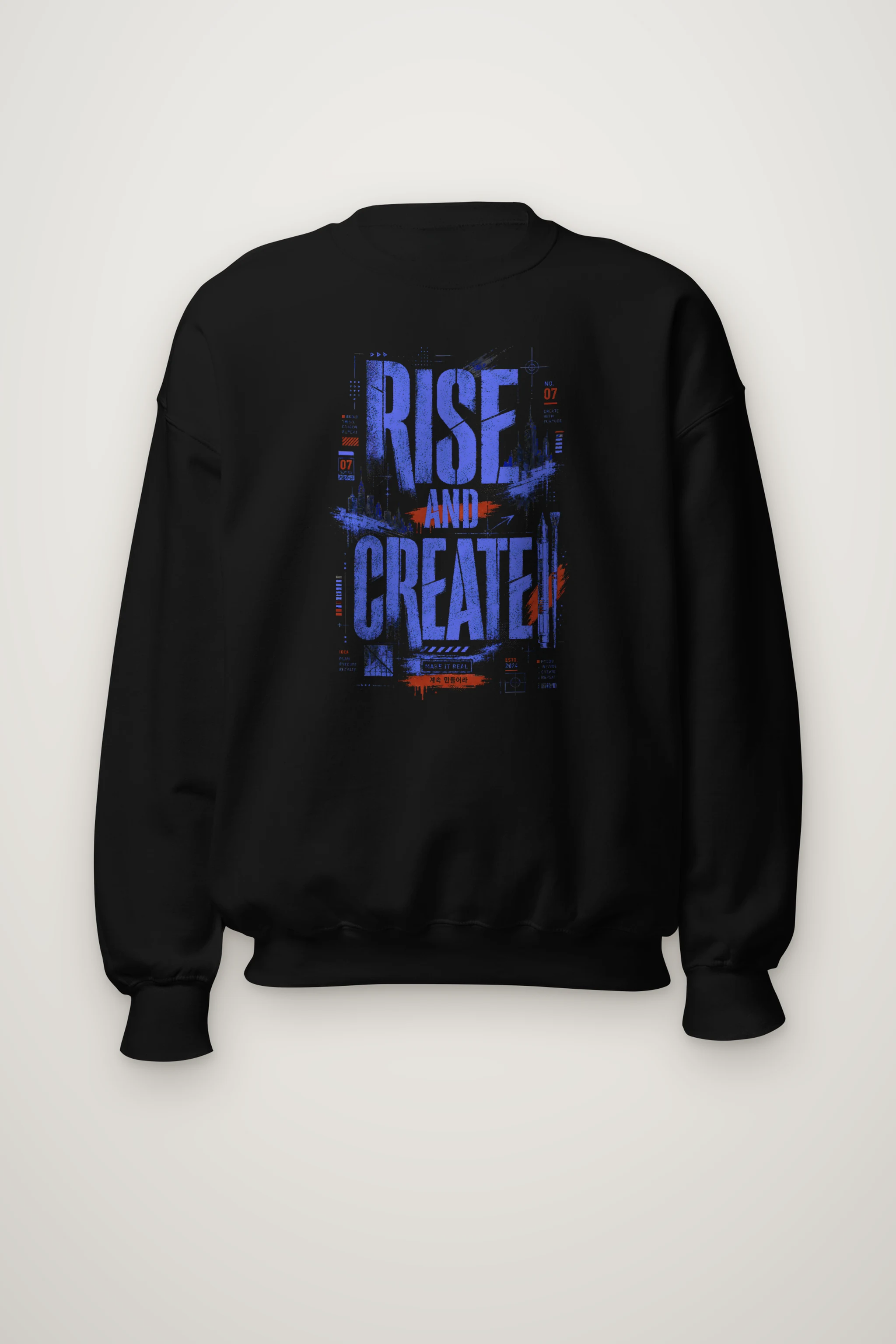 "Rise And Create" Heavy Blend Unisex Crewneck Sweatshirt
