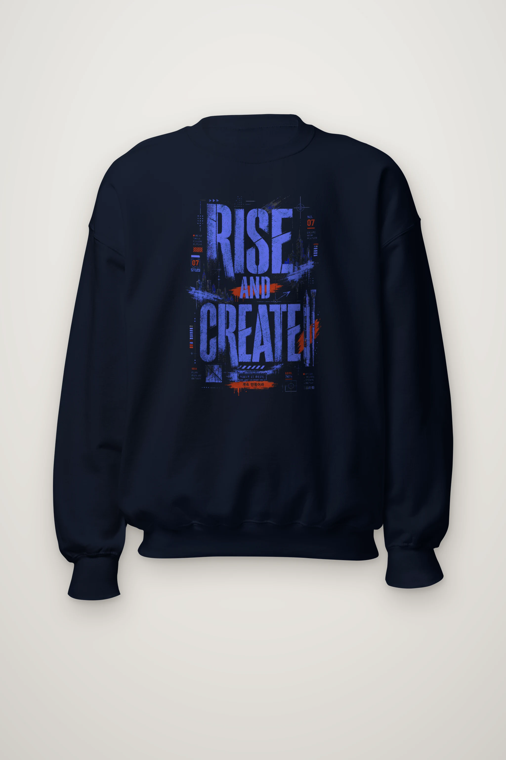 "Rise And Create" Heavy Blend Unisex Crewneck Sweatshirt