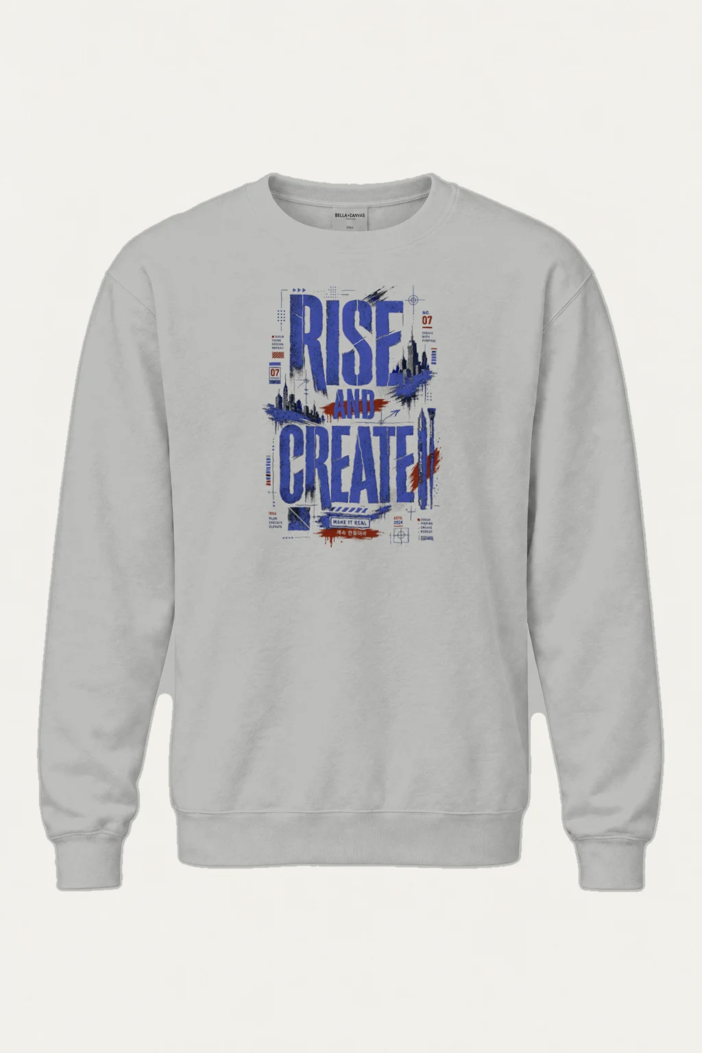 "Rise And Create" Heavy Blend Unisex Crewneck Sweatshirt | Gildan 18000