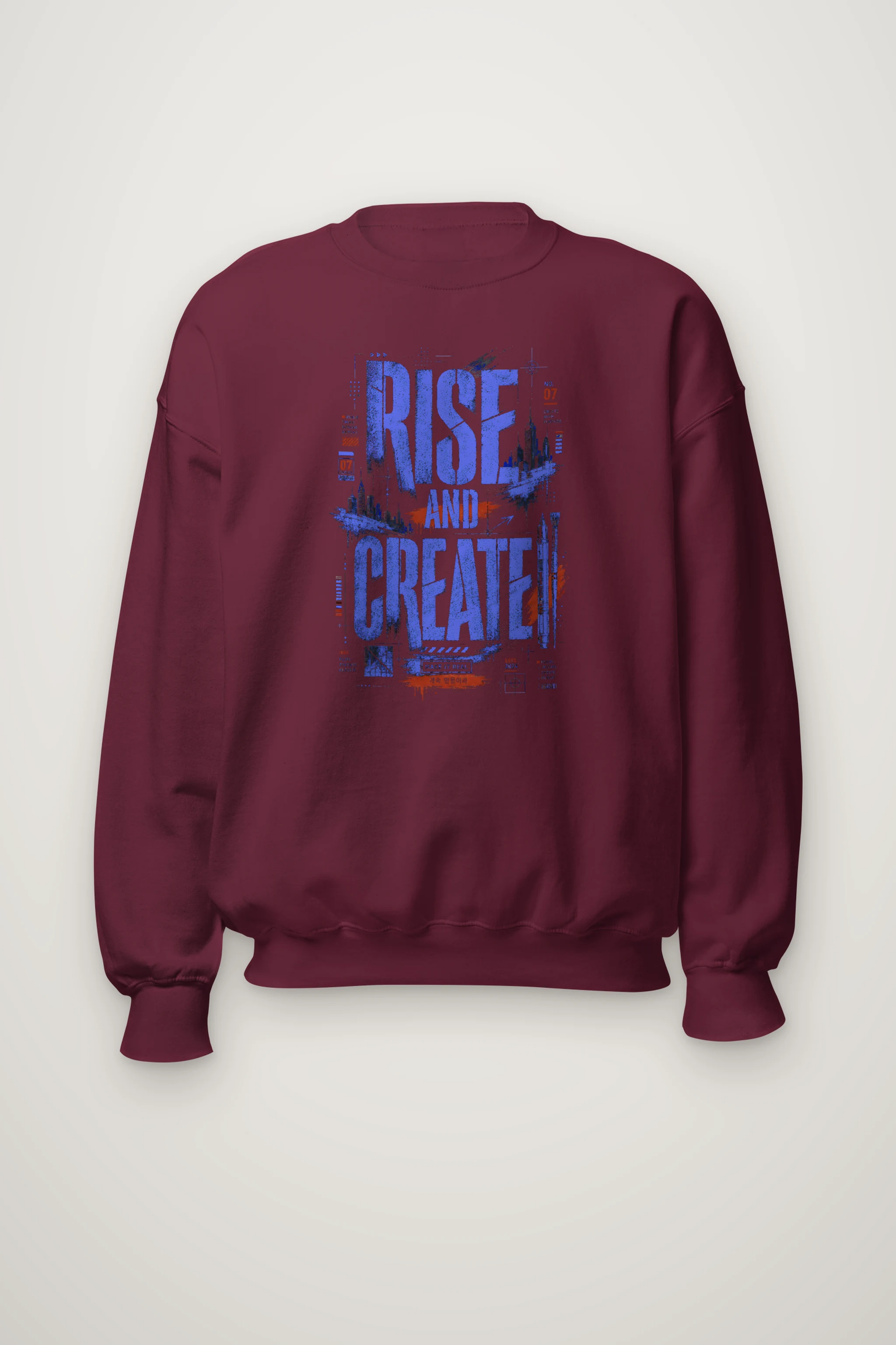 "Rise And Create" Heavy Blend Unisex Crewneck Sweatshirt