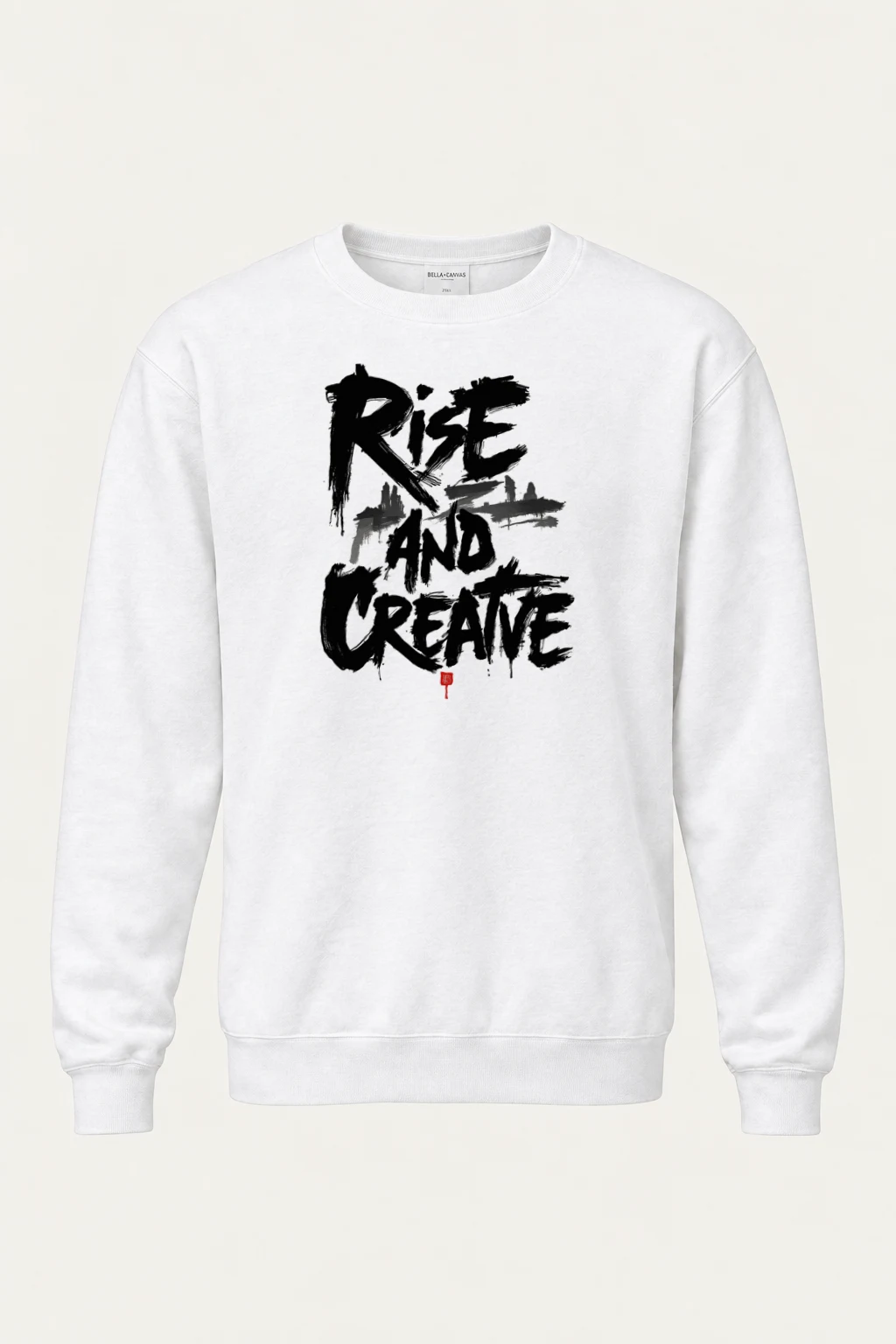 "Rise And Create" Heavy Blend Unisex Crewneck Sweatshirt | Gildan 18000
