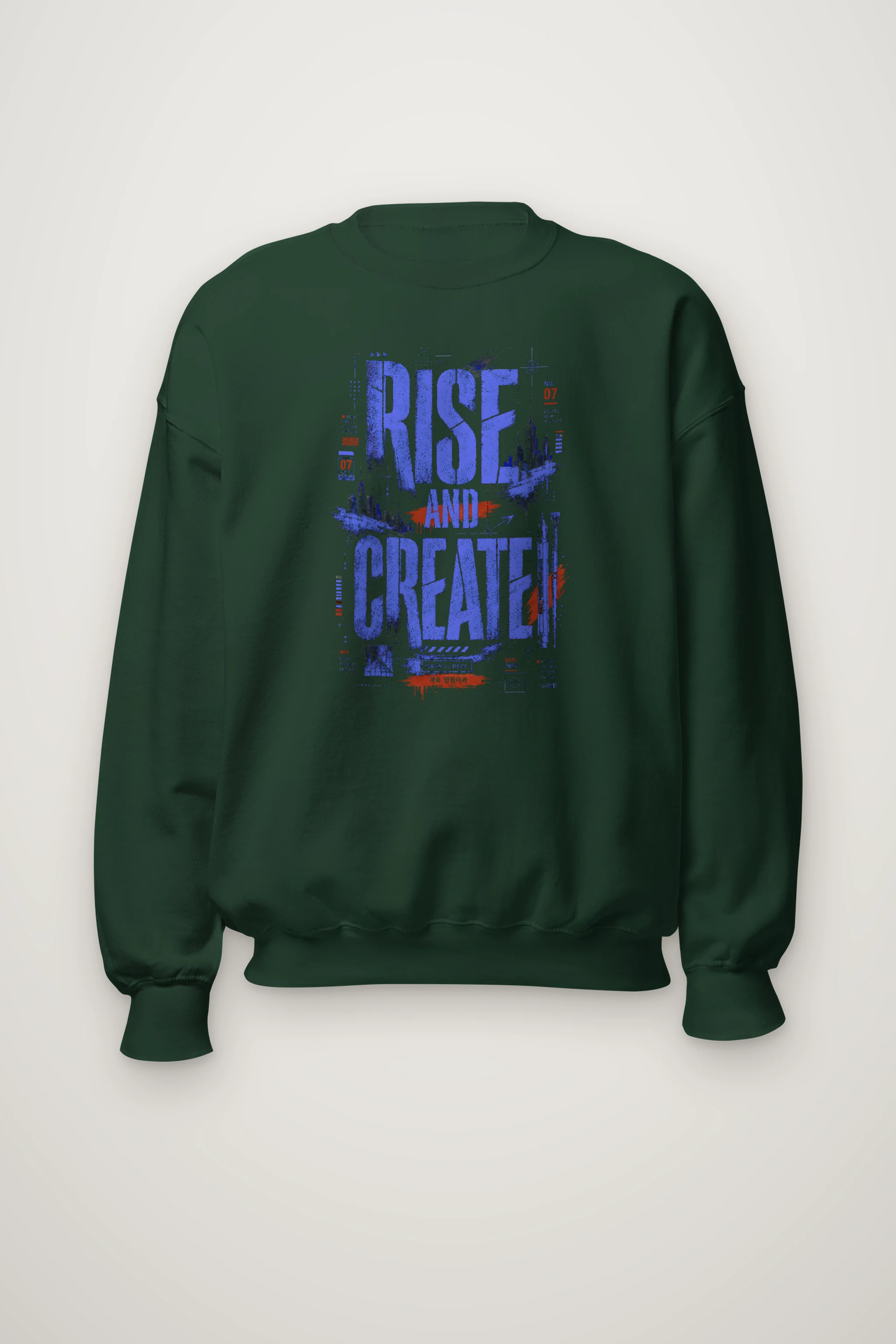 "Rise And Create" Heavy Blend Unisex Crewneck Sweatshirt
