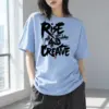 "Rise And Create" Heavyweight Unisex Crewneck T-shirt | Gildan 5000