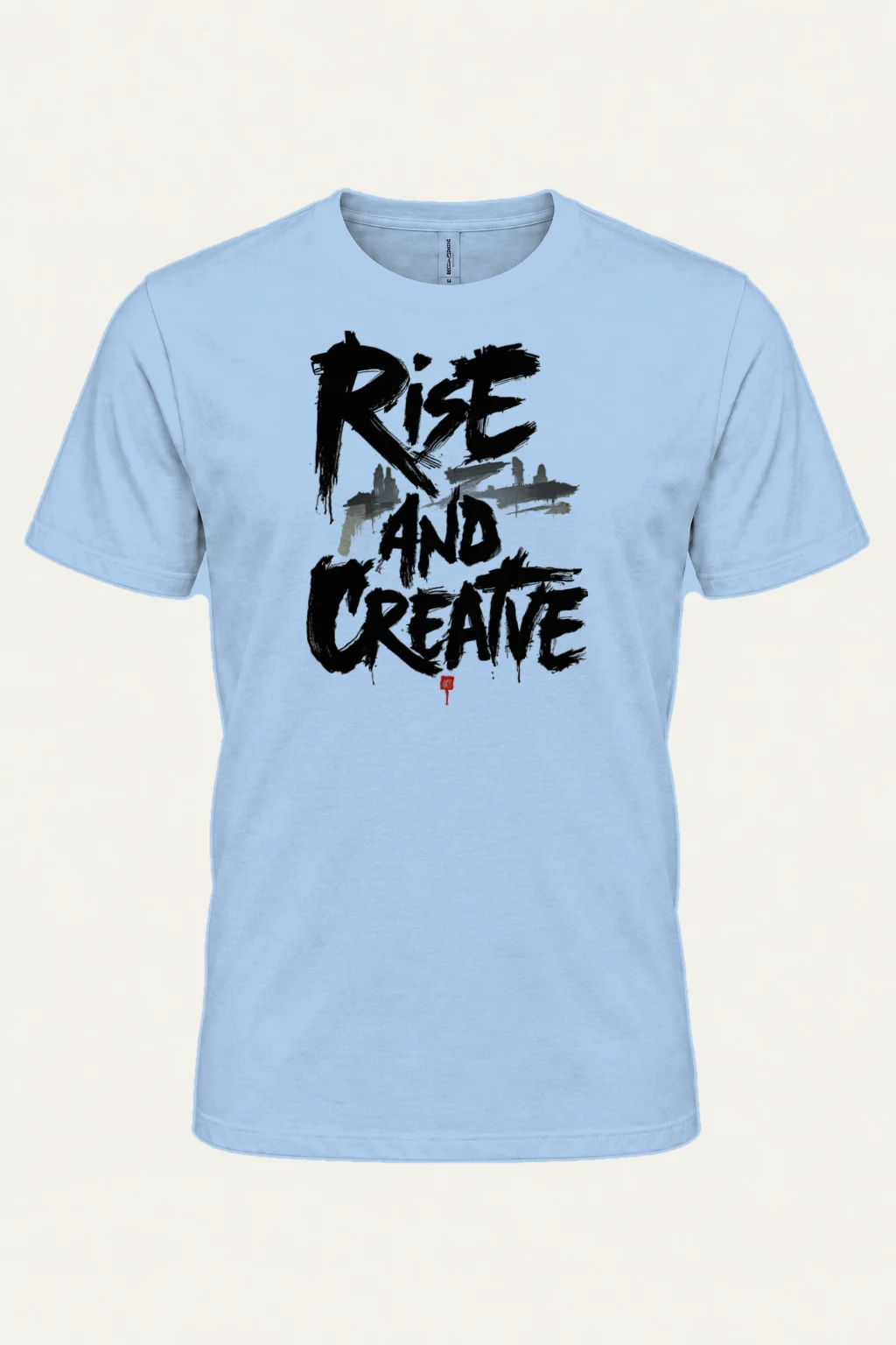 "Rise And Create" Heavyweight Unisex Crewneck T-shirt | Gildan 5000