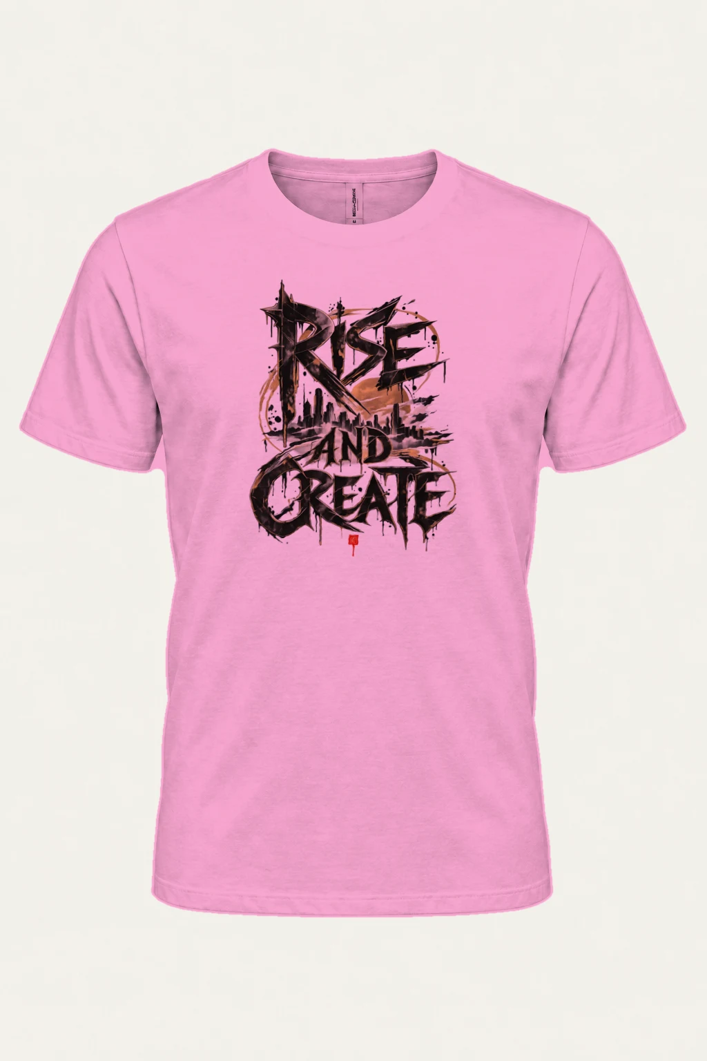 "Rise And Create" Heavyweight Unisex Crewneck T-shirt | Gildan 5000