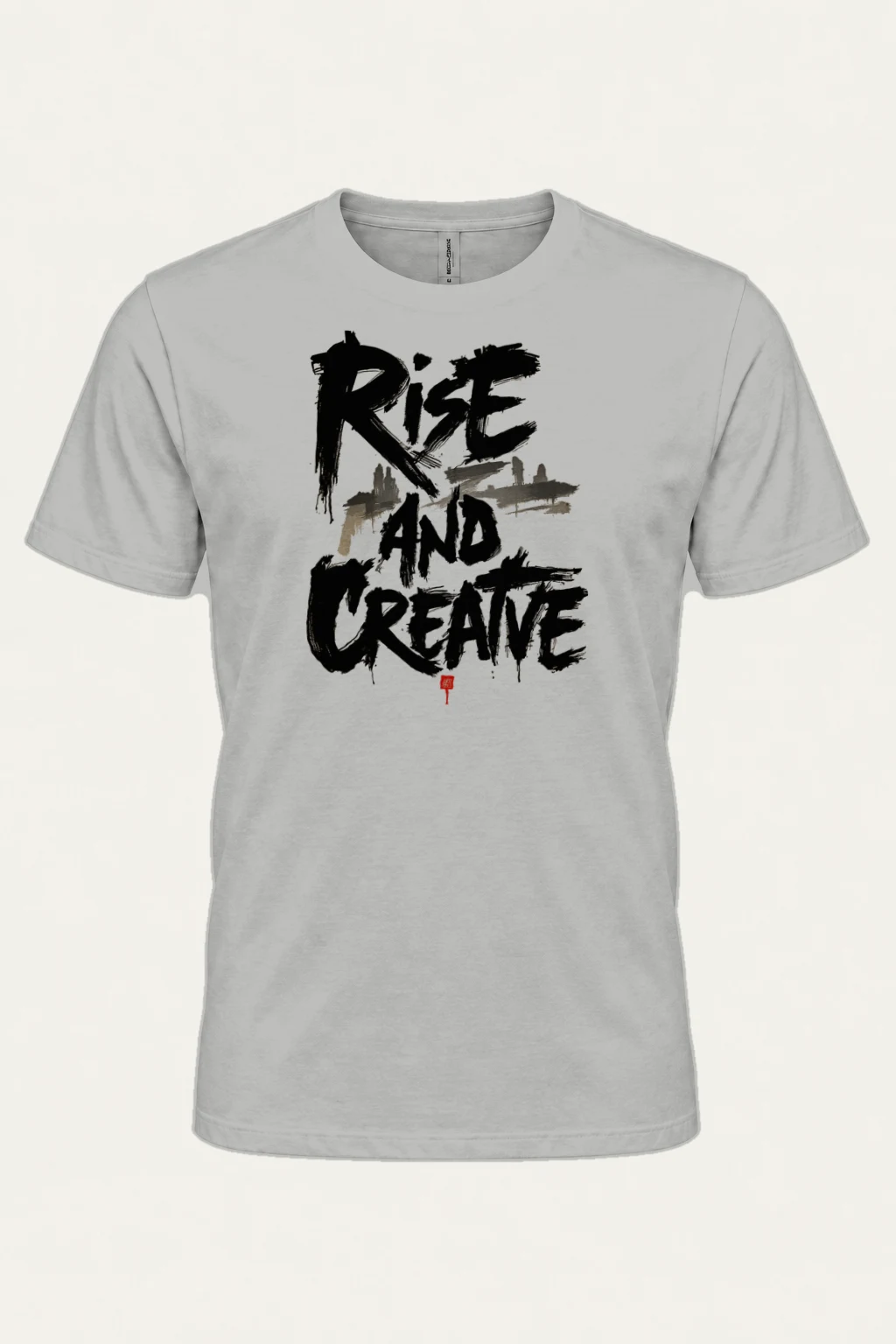 "Rise And Create" Heavyweight Unisex Crewneck T-shirt | Gildan 5000