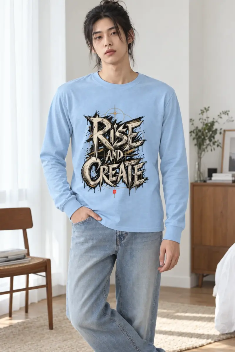 "Rise And Create" Unisex Longsleeve T-shirt