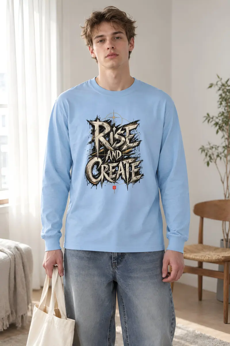 "Rise And Create" Unisex Longsleeve T-shirt