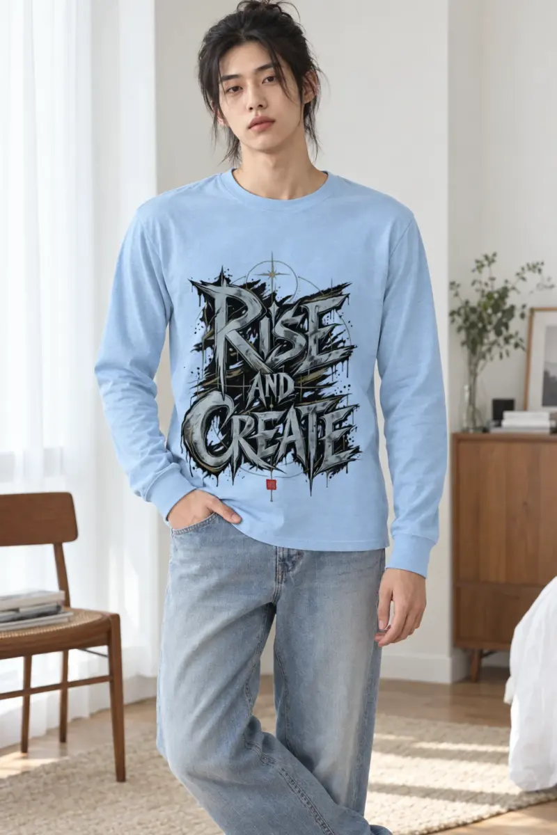 "Rise And Create" Unisex Longsleeve T-shirt