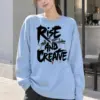 "Rise And Create" Unisex Longsleeve T-shirt | Gildan 2400