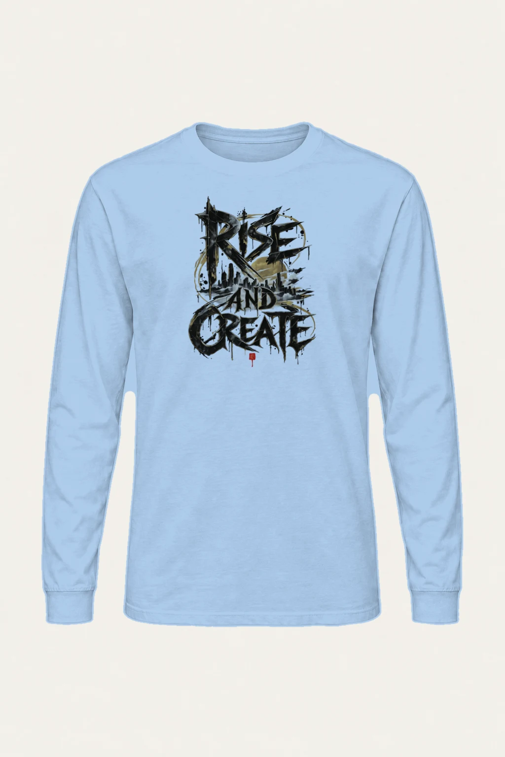 "Rise And Create" Unisex Longsleeve T-shirt | Gildan 2400