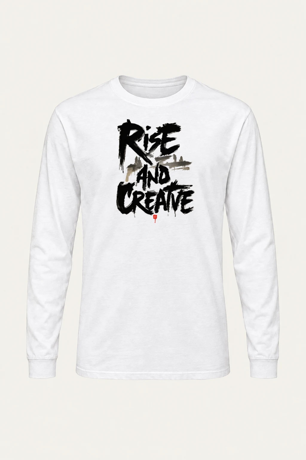 "Rise And Create" Unisex Longsleeve T-shirt | Gildan 2400