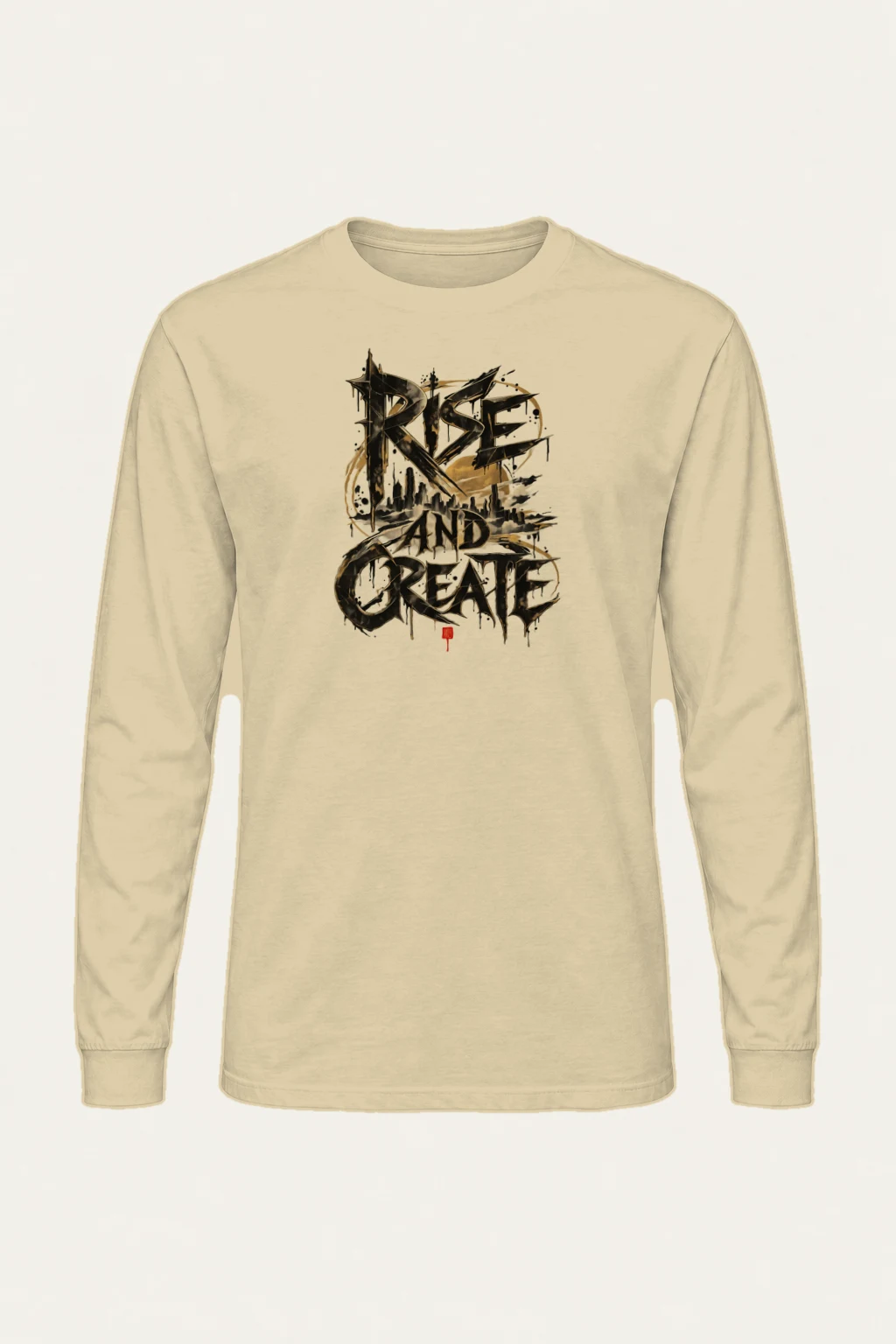 "Rise And Create" Unisex Longsleeve T-shirt | Gildan 2400