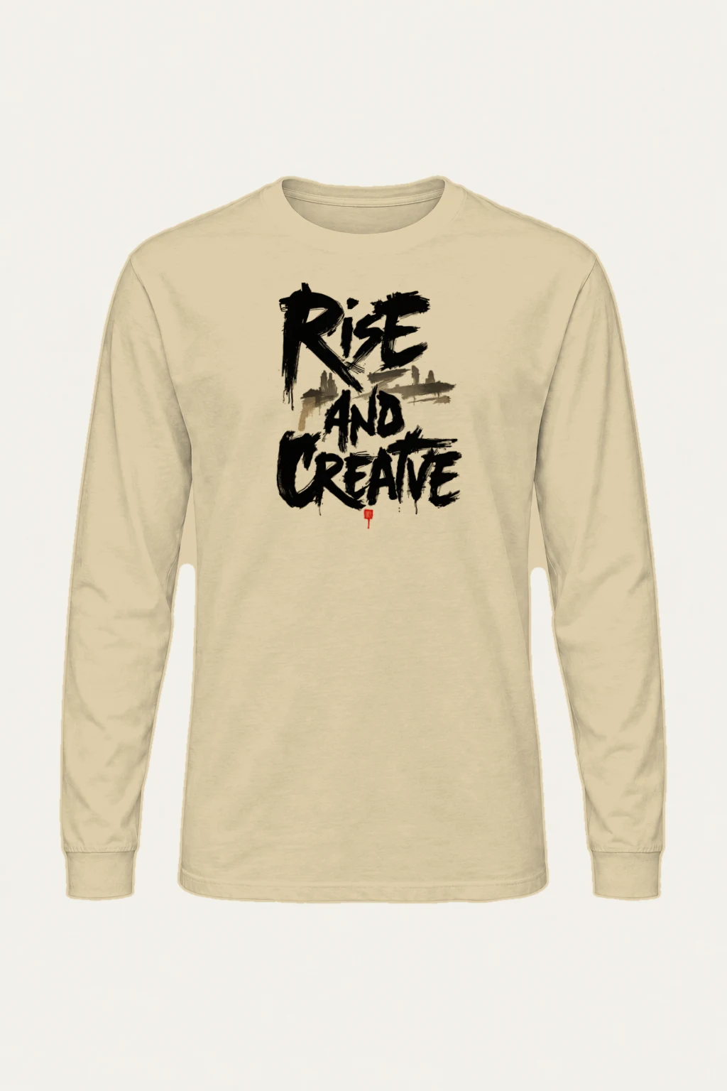 "Rise And Create" Unisex Longsleeve T-shirt | Gildan 2400