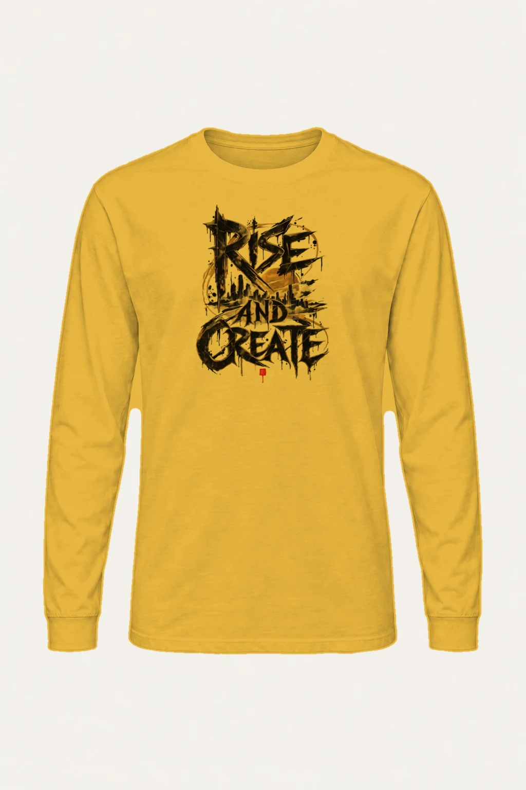 "Rise And Create" Unisex Longsleeve T-shirt | Gildan 2400