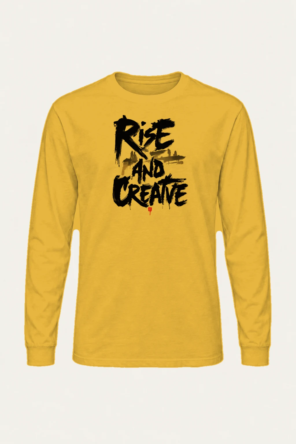 "Rise And Create" Unisex Longsleeve T-shirt | Gildan 2400